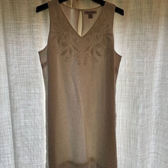 Tommy Bahama 100% linen white dress, Size Large - Picture 3 of 3